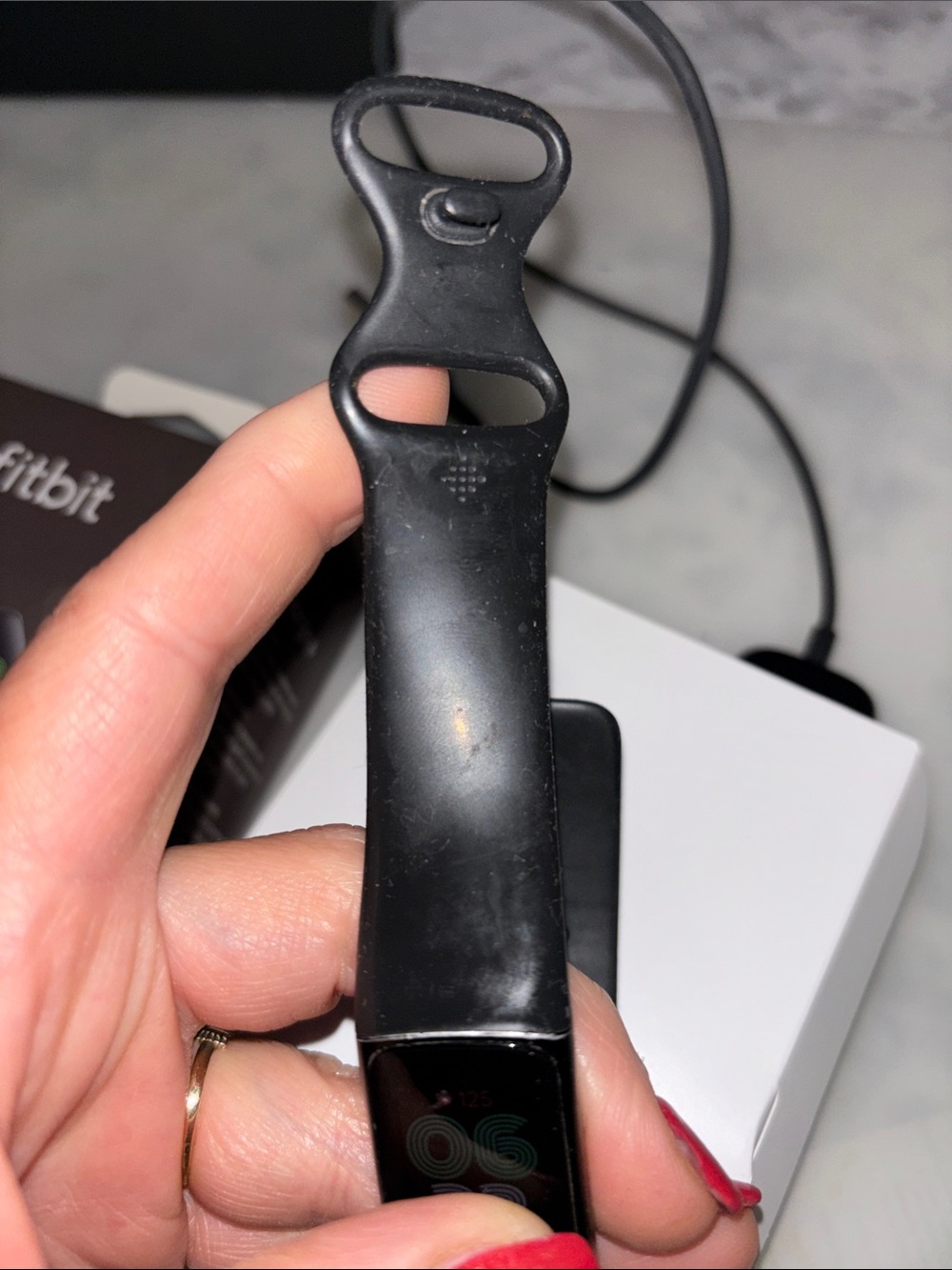 fitbit Black Fitness Tracker with Color Digital Screen - Picture 2 of 9